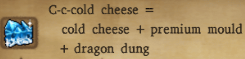 C-c-cold Cheese Alchemy Recipe